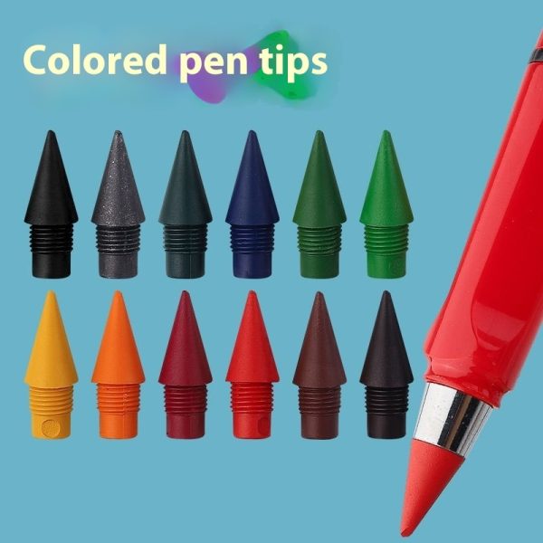 Color Eternal Pencil 12 Colors Erasable Color Lead - Image 6