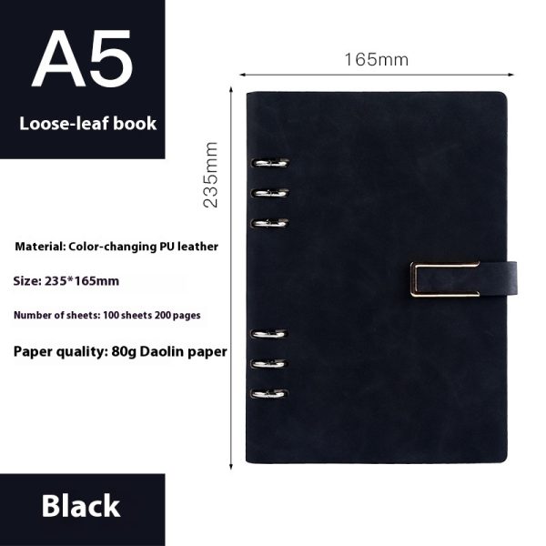 A5 Notebook Loose-leaf Removable Notepad Business Office Meeting - Image 10