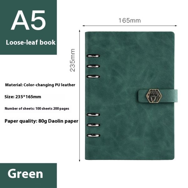 A5 Notebook Loose-leaf Removable Notepad Business Office Meeting - Image 2