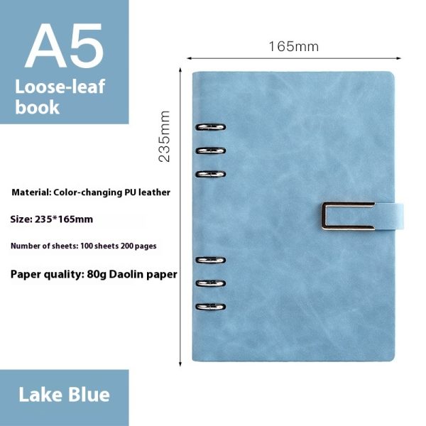 A5 Notebook Loose-leaf Removable Notepad Business Office Meeting - Image 7