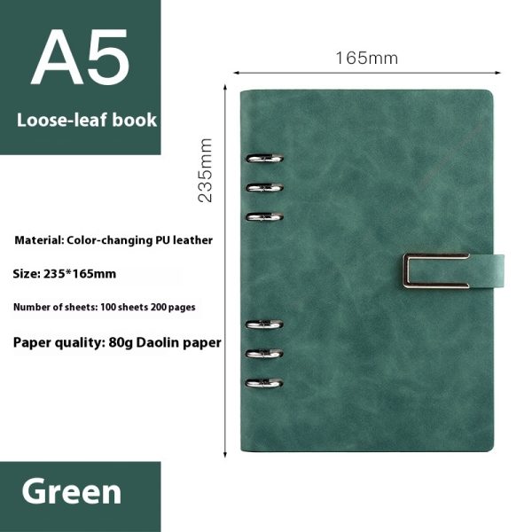 A5 Notebook Loose-leaf Removable Notepad Business Office Meeting - Image 9