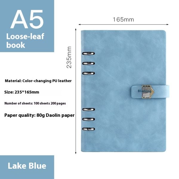A5 Notebook Loose-leaf Removable Notepad Business Office Meeting - Image 4
